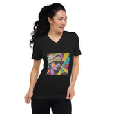 Connecting Through Music Magic Unisex Short Sleeve V-Neck T-Shirt - Beyond T-shirts